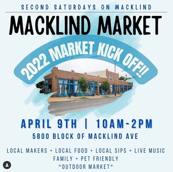 Second Saturdays on Macklind 2022 Market Kick Off CoRadius Coworking